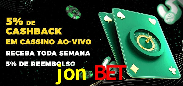 Promoções do cassino ao Vivo jon bet